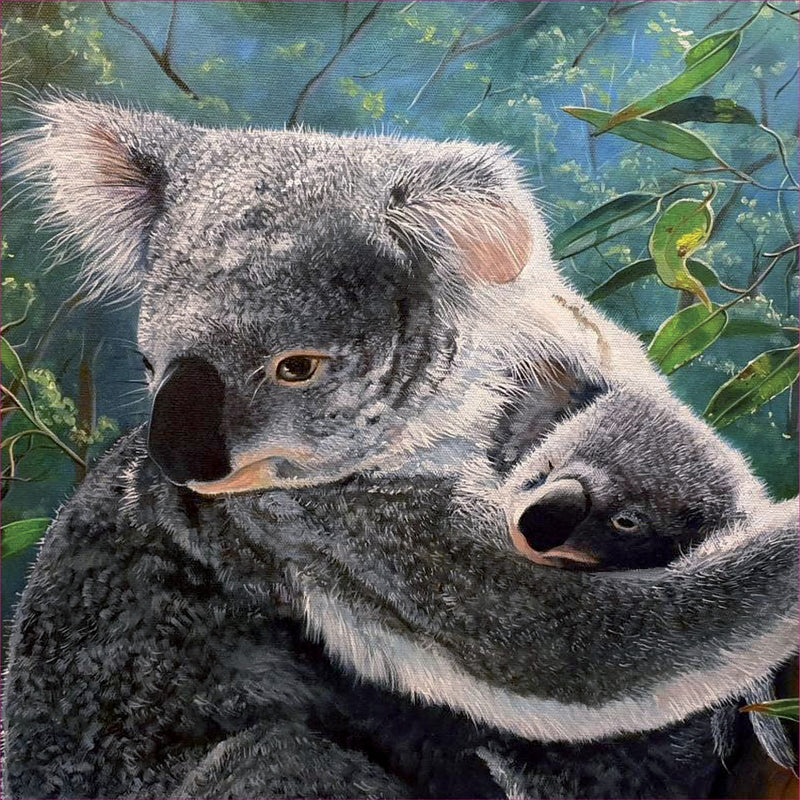 EB18LS A Mother's Love (Australian Koala And Joey)