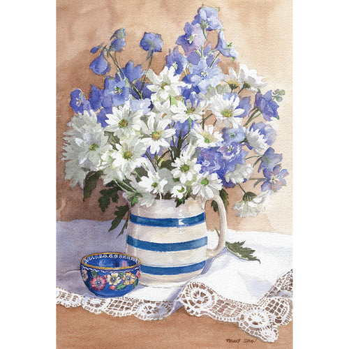 PS67 Daisies And Delphiniums