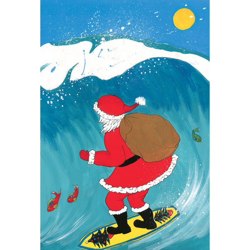 VSH07J Surfing Santa